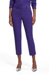 Theory Treeca Good Wool Cropped Pants In Blue Iris