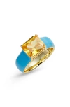 Bonbonwhims Ling Bling Ring In Bright Blue