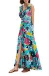 DIANE VON FURSTENBERG SEAN FLORAL SLEEVELESS FIT & FLARE DRESS