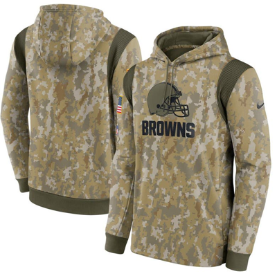 Nike Men's  Therma Salute To Service (nfl Cleveland Browns) Hoodie In Camo