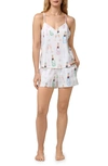 Bedhead Pajamas Print Short Pajamas In Champagne Wedding