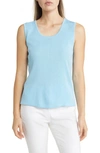 Ming Wang Scoop Neck Tank In Serene
