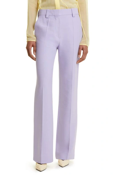 Victoria Beckham Tailored Straight-leg Pants In Lavender