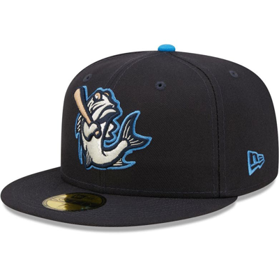 New Era Navy Tampa Tarpons Authentic Collection Team Home 59fifty Fitted Hat