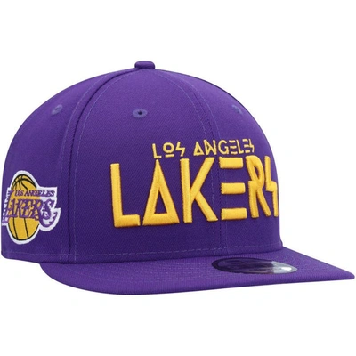 New Era Purple Los Angeles Lakers Rocker 9fifty Snapback Hat