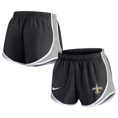 Nike Women's Dri-fit Tempo (nfl New Orleans Saints) Shorts In Black