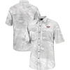 COLOSSEUM COLOSSEUM  WHITE VIRGINIA TECH HOKIES REALTREE ASPECT CHARTER FULL-BUTTON FISHING SHIRT