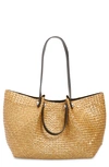 Allsaints Paper Straw Allington Tote Bag In Natural