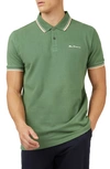 BEN SHERMAN SIGNATURE TIPPED ORGANIC COTTON PIQUÉ POLO SHIRT