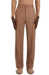 Valentino Tailored Virgin Wool Pants In Lc0 Light Camel