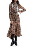Mango Dress Black In Brown/black