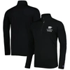 Champion Black Kansas State Wildcats Textured Quarter-zip Jacket In Black
