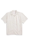 NORSE PROJECTS CARSTEN STRIPE SHORT SLEEVE BUTTON-UP SHIRT