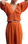 Mango Blouse In Orange
