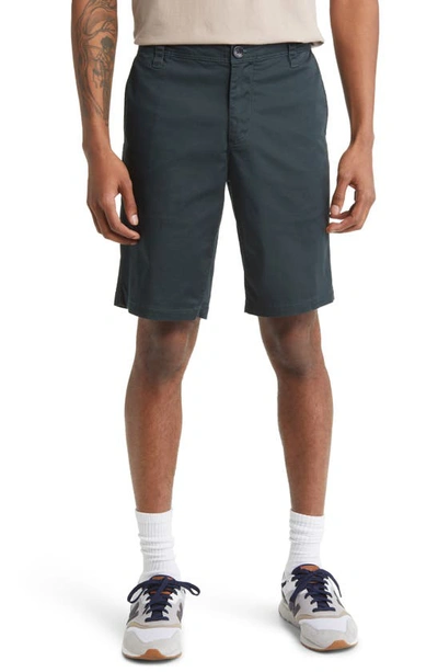 Armani Exchange Cotton Blend Bermuda Shorts In Black