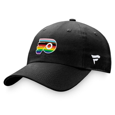 Fanatics Branded Black Philadelphia Flyers Team Logo Pride Adjustable Hat
