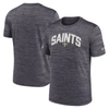 Nike Men's Dri-fit Velocity Athletic Stack (nfl New Orleans Saints) T-shirt In Black