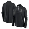 Nike Women's  Black Chicago White Sox Pacer Quarter-zip Top In Black