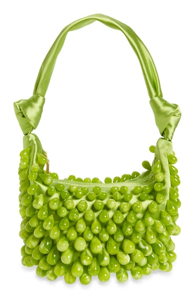 Cult Gaia Gia Beaded Shoulder Bag In Green