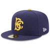 New Era Navy Brooklyn Cyclones Authentic Collection Alternate Logo 59fifty Fitted Hat In Navy