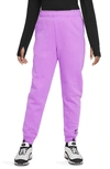 Nike Air Big Kids' (girls') French Terry Pants In Purple
