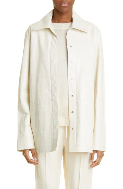 Jil Sander Relaxed Fit Long-sleeve Shirt In Pale Yello