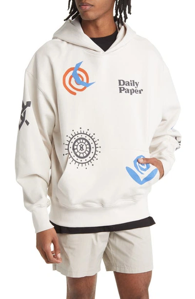 Daily Paper Puscren Hoodie In Weiss