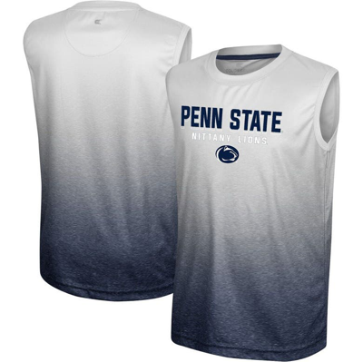 Colosseum Kids' Big Boys  White, Navy Penn State Nittany Lions Max Tank Top In White,navy