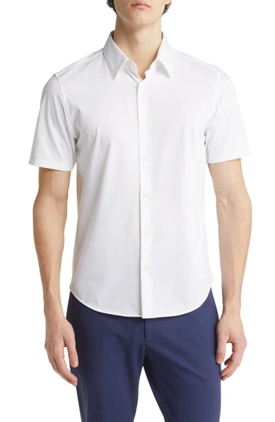 THEORY IRVING SHORT SLEEVE BUTTON-UP SHIRT