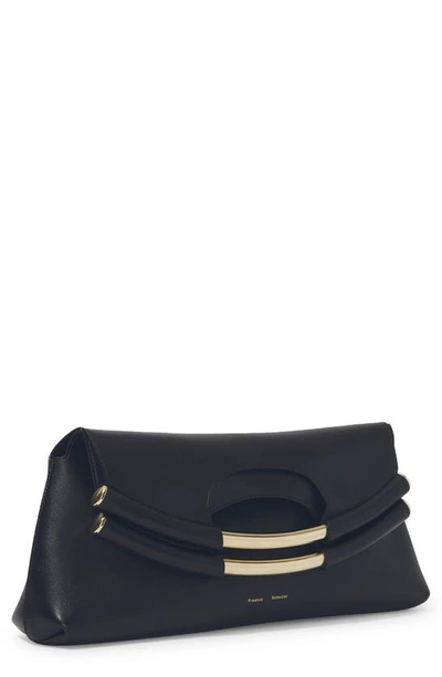 Proenza Schouler Bar Lambskin Leather Clutch Bag In Blue