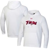 UNDER ARMOUR UNDER ARMOUR WHITE MARYLAND TERRAPINS SCRIPT ALL DAY RAGLAN PULLOVER HOODIE