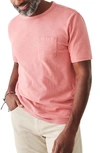 Faherty Sunwashed Pocket T-shirt In Fall Red
