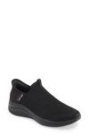 Skechers Ultra Flex 3.0 Smooth Step Slip-on Sneaker In Black