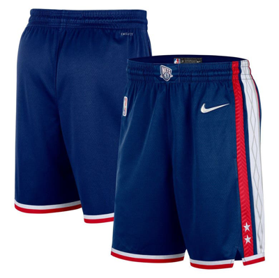 Nike Men's  Navy Brooklyn Nets 2021/22 City Edition Swingman Shorts