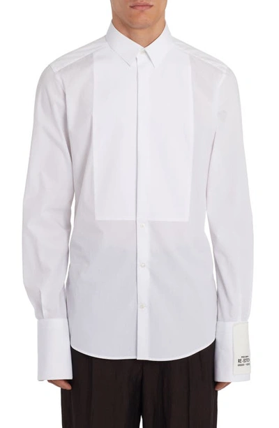 DOLCE & GABBANA COTTON POPLIN TUXEDO SHIRT