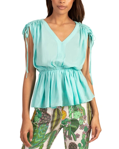 Trina Turk Floral Top In Nocolor