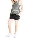 Ingrid & Isabel Elastic-waist Maternity Shorts In Black