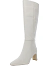 Sam Edelman Sylvia Womens Zipper Tall Knee-high Boots In White