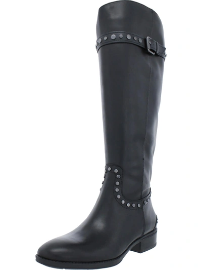 Sam Edelman Paxton 2 Womens Leather Wide Calf Knee-high Boots In Grey