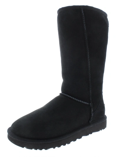 UGG CLASSIC TALL II WOMENS SUEDE FUR LINED WINTER BOOTS