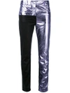 HAIDER ACKERMANN patchwork skinny trousers,173142058612049545