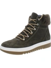 Dr. Scholl's Shoes Gear Up Womens Lace Up Shearling Boots In Green