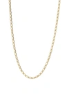 ARGENTO VIVO STERLING SILVER CHUNKY BAR CHAIN LINK NECKLACE