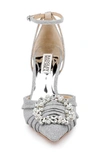 Badgley Mischka Nisha Pointed Toe Pump In Silver