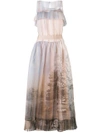 FENDI printed voile dress,FD93009VP12038051