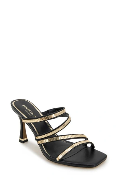 Kenneth Cole Women's Blanche Chain Strappy Sandals In Black