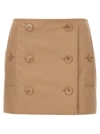 Burberry Women Mini Trench Skirt In Pink