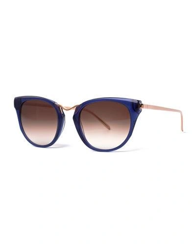 Thierry Lasry Hinky Cat-eye Acetate And Gold-tone Sunglasses In Multi