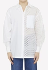KENZO BRODERIE ANGLAISE LONG-SLEEVED SHIRT,FD52CH078-9FG-02