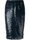 P.A.R.O.S.H SEQUIN PENCIL SKIRT,D62050112036736